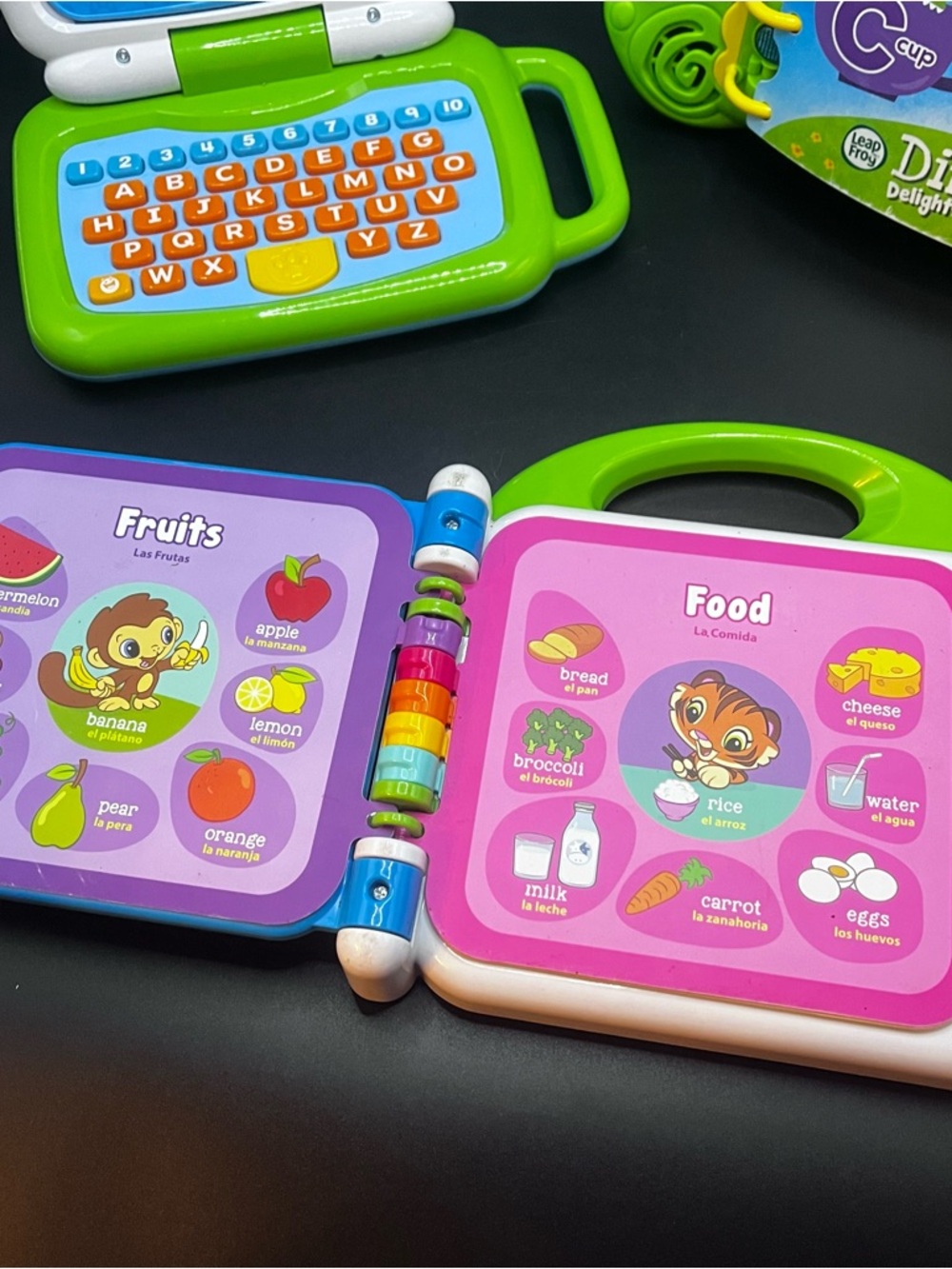 Leap Frog Bundle of 3 Electronic Learning Toys Toddler Laptop Dino ABC Word Book - Picture 6 of 16